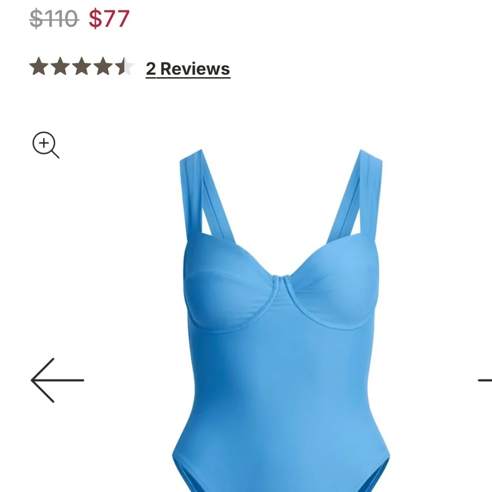 NWT SKIMS Women's One Piece Swimsuit in Tide. - Picture 3 of 4
